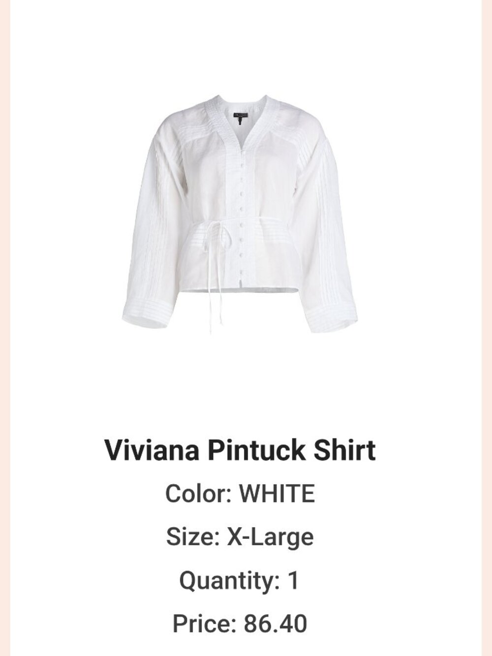 Rag & Bone Viviana Pintuck Shirt